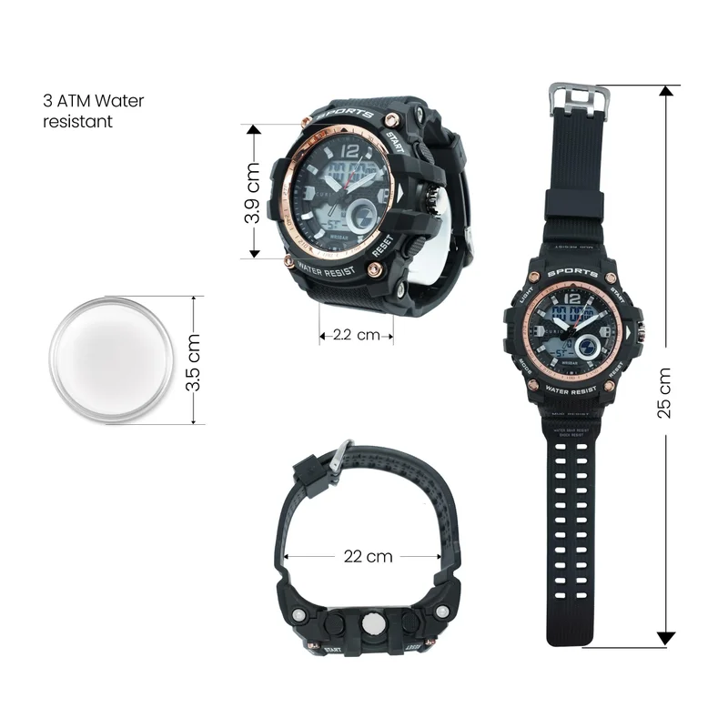 Curio  Kids's Plastic Analog Digital Watch CU-2129GAD-3 - 55 mm  | Best Price UAE