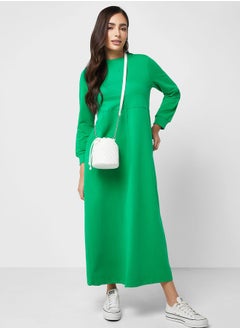 Refka by modanisa Pocket Detail Crew Neck Dress  - Image 1
