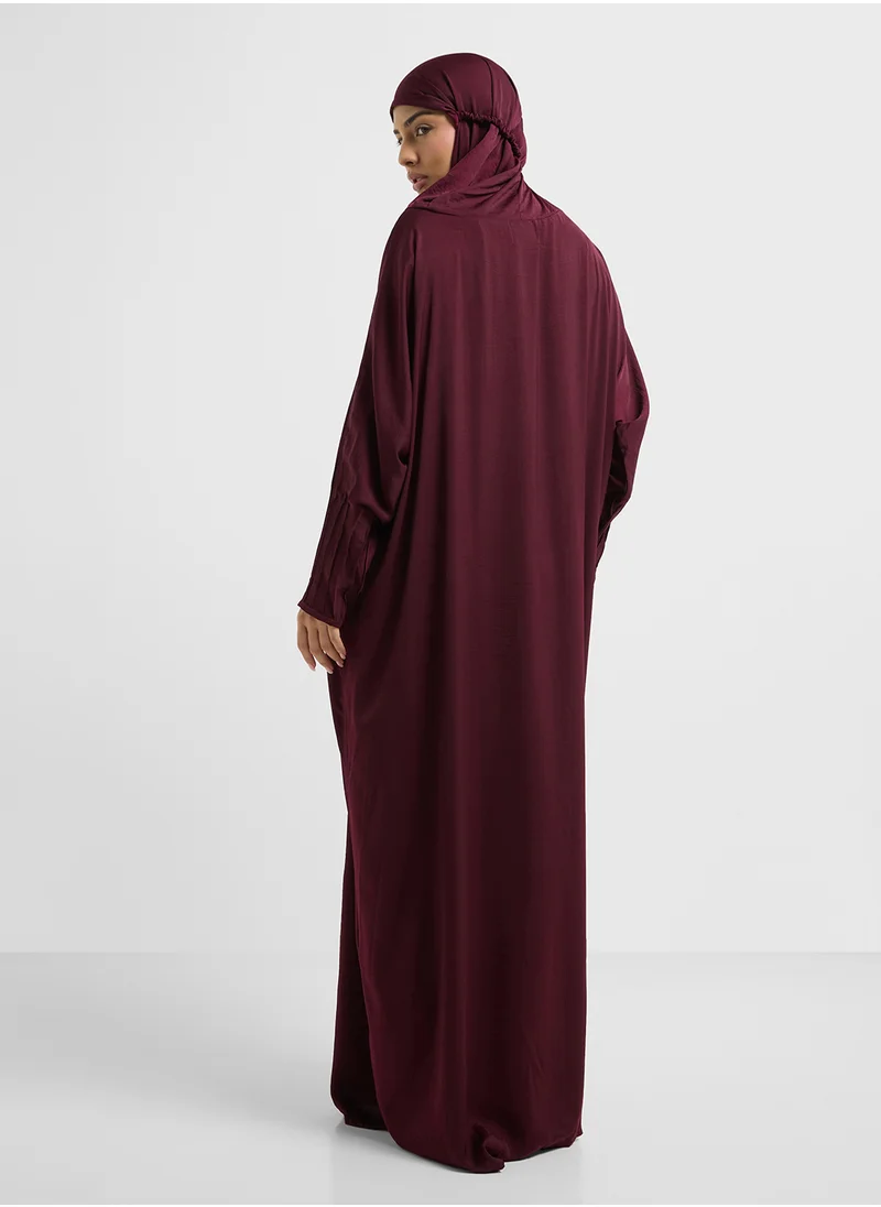 هيا كلوزيت Hooded Flared Sleeve Prayer Dress