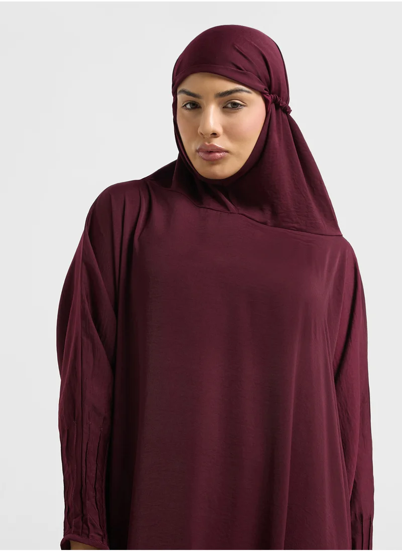 هيا كلوزيت Hooded Flared Sleeve Prayer Dress