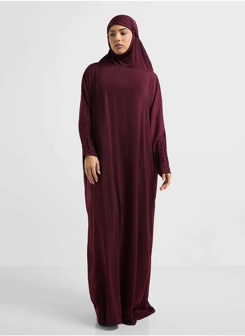 هيا كلوزيت Hooded Flared Sleeve Prayer Dress