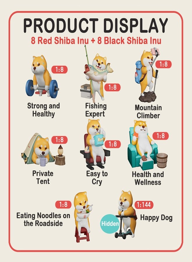 BEEMAI Kuraya Shiba Tourshiba Series 1PC Blind Box Figures, Random Design Cute Figures Collectible Toys Birthday Gifts - Image 2