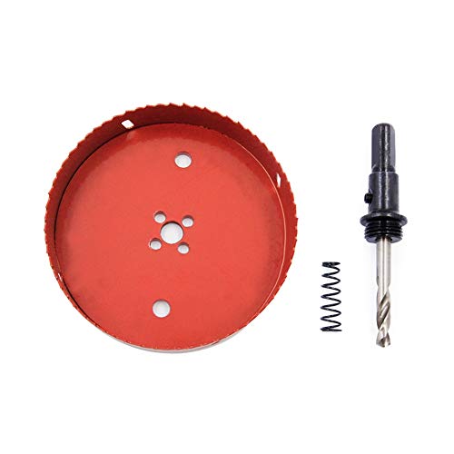 Laiwei Hole Saw Drill Bit LAIWEI HSS Hole Cutter with Arbor for WoodPVC Board and Plastic Plate589150mm Hole Saw - Image 3