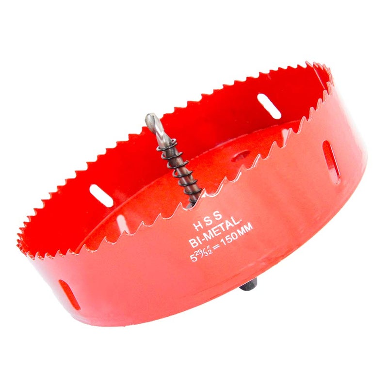 Laiwei Hole Saw Drill Bit LAIWEI HSS Hole Cutter with Arbor for WoodPVC Board and Plastic Plate589150mm Hole Saw - Image 2