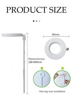 DUNISO USB Angel Ring Plant Growth Light, timed dimming, telescopic pole, full spectrum succulent fill light for flowers and plants, used indoors to promote plant growth  - Image 2