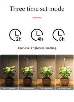 DUNISO USB Angel Ring Plant Growth Light, timed dimming, telescopic pole, full spectrum succulent fill light for flowers and plants, used indoors to promote plant growth  - Image 5