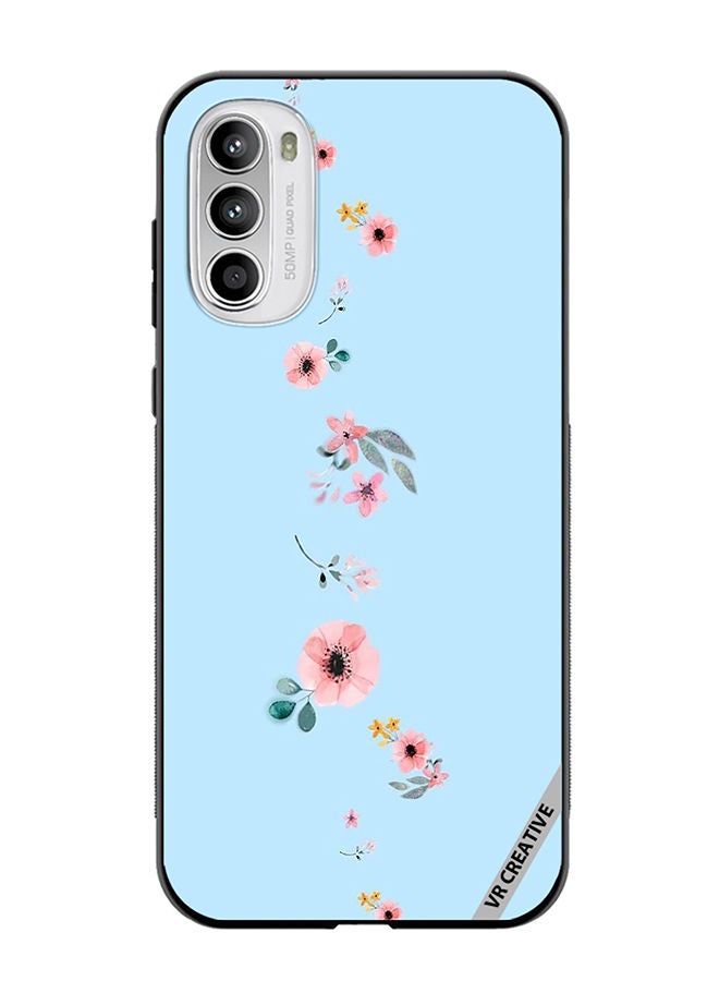 VR CREATIVE Protective Case Cover For Motorola Moto G82 Flower Design Multicolour - Image 1