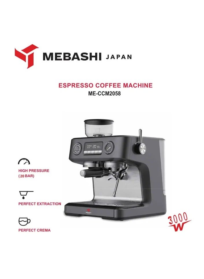 ME-CCM2058B Espresso Coffee Machine with Coffee Grinder