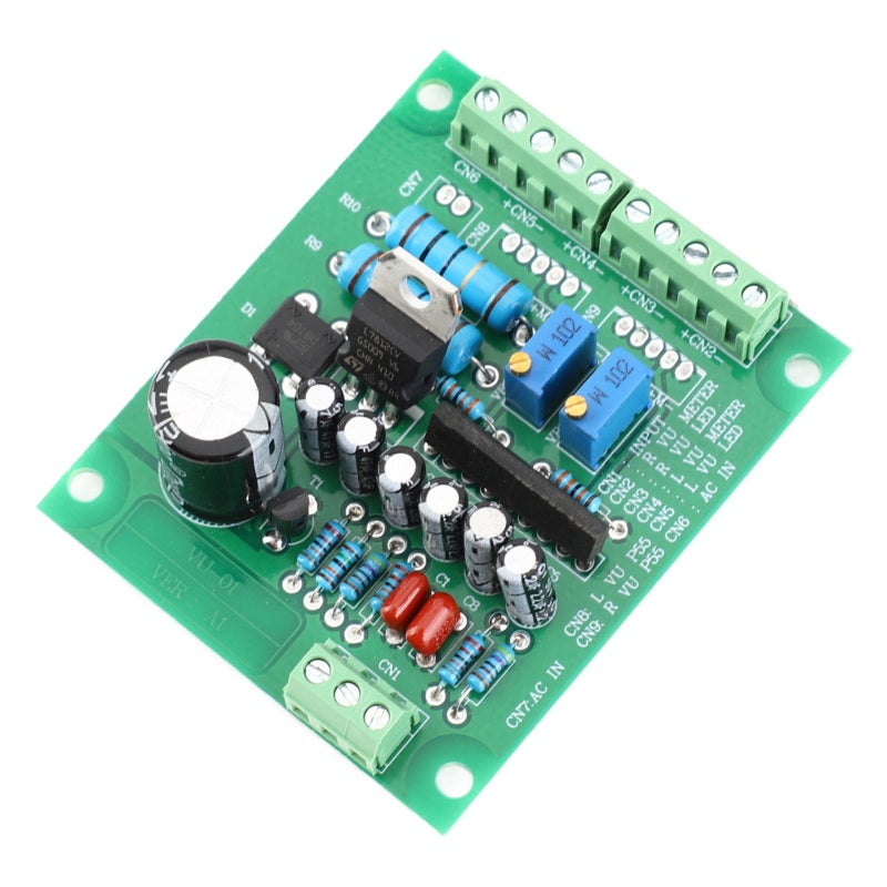 Stereo VU Meter Driver Board: AC 12V Power Supply, Double-Sided Circuit Board - Mute Function, Anti-Interference Layout for Audio Equipment Enthusiasts - Image 5