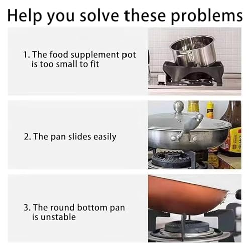 SpiderJuice 2Pc Removable Square Shape Gas Burner Stand for Small Utensils Vessels Vaghar Kadai Bowls Sauce Pans Tadka Pots Vati Chulha Stove Top Plate Support Jali Hot Bartan Holder Trivet - Image 4