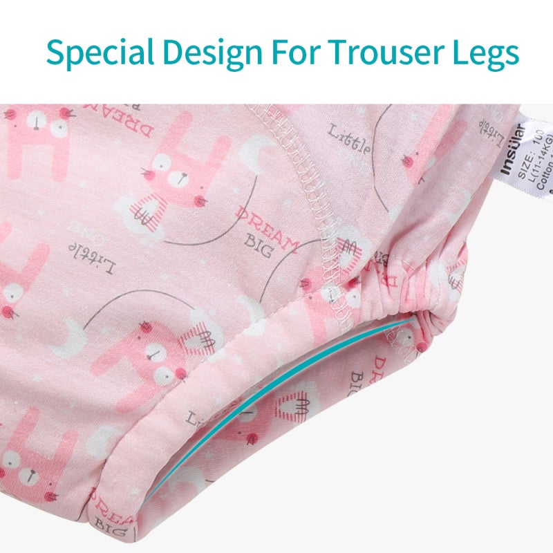 Potty Training Pants 6 Layers Design Absorbent Interlining - Ultra Soft Organic Cotton Stretchy Waistband Training Pant for Baby Toddler Boys - Image 5