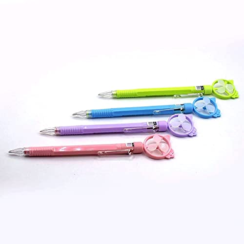 Peeplvalue Pack of 24 Unicorn(12 Fan on top + 12 Whistle) Colorful Pencils for Girls with Rubber Unicorn Tops, Multi-Color, Birthday Return Gift for All Age Group - Image 5