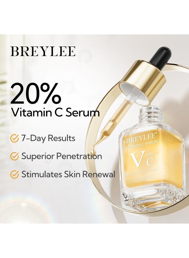 Breylee Vitamin C Serum for Face & Eye (1.4 oz) for Brightening Skin,Dark Spot Remover,Reduce Wrinkle,Anti Aging,Moisturizer with Hyaluronic Acid,Vitamin E,Retinol - Image 2