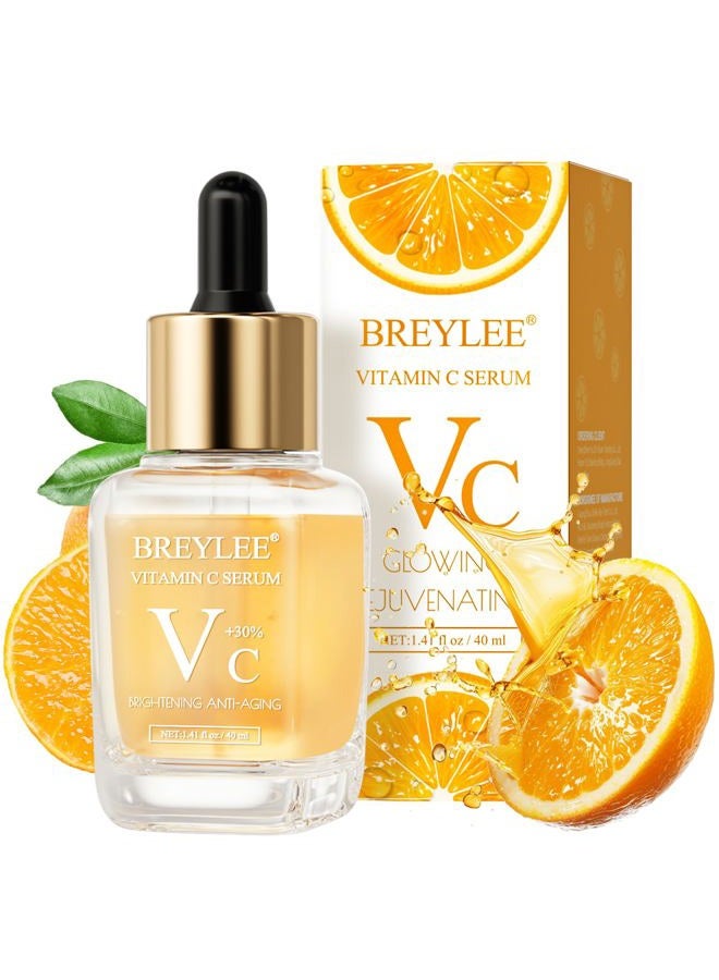 Breylee Vitamin C Serum for Face & Eye (1.4 oz) for Brightening Skin,Dark Spot Remover,Reduce Wrinkle,Anti Aging,Moisturizer with Hyaluronic Acid,Vitamin E,Retinol - Image 1