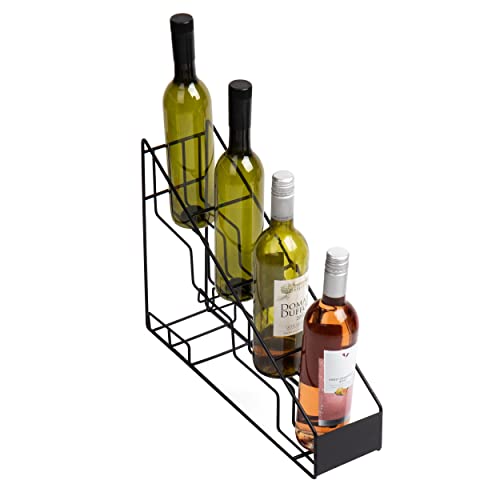 Mind Reader Coffee Syrup Station, Coffee Bar Accessories, Kitchen Countertop Organizer, Metal, 4.25"L x 17.25"W x 13"H, Black - Image 5