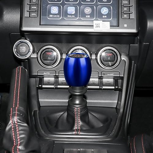 KUNGKIC for MT 2021-2025 Toyota GR86 Subaru BRZ Aluminum Manual Gearbox Shift Shifter Knob with Real Carbon Fiber Sticker Interior Accessories (Blue) - Image 5