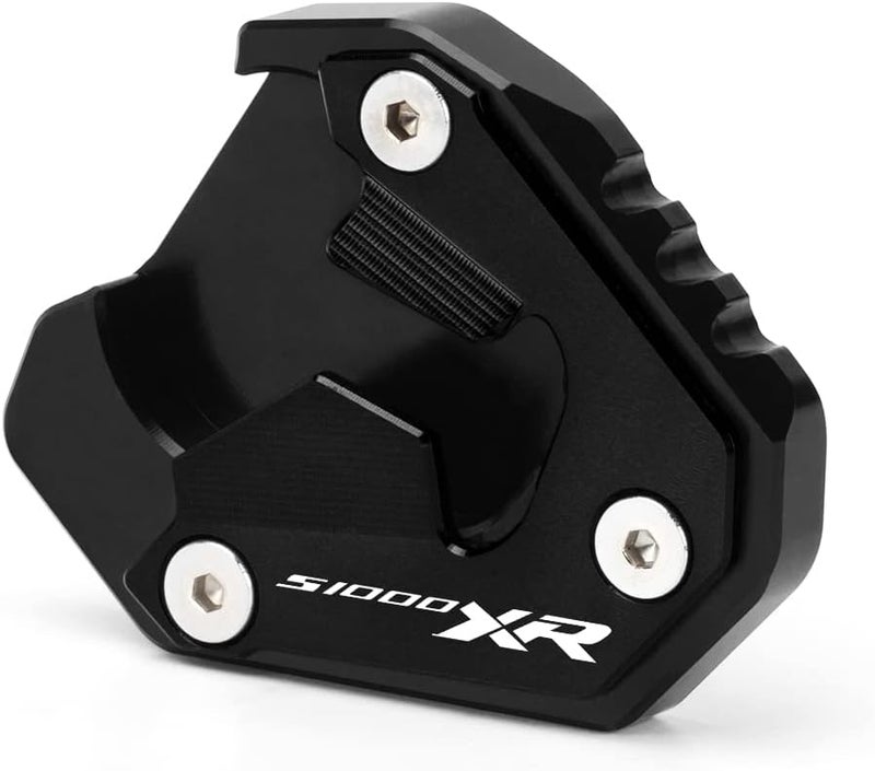 Modeer CNC Kickstand Side Stand Enlarger Pad for BMW S1000XR (2020-2023) - Black - Image 1