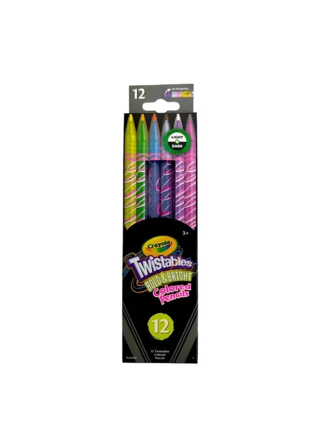 كرايولا Crayola - Erasable Twistables Colored Pencils | Bold & Bright - 12pcs