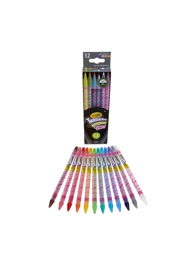 كرايولا Crayola - Erasable Twistables Colored Pencils | Bold & Bright - 12pcs