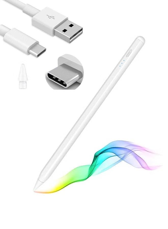 ESR for Apple Pen, iPad Pencil, Stylus Pen for iPad 10/9/8/7/6, iPad Pro 11/12.9, iPad Air 5/4/3, iPad Mini 6/5, Tilt Sensitivity and Palm Rejection, Magnetic Attachment Touch Screen Stylus White - Image 1