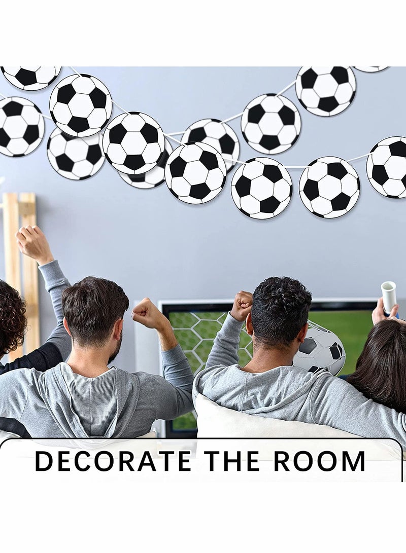 Excefore Soccer Birthday Party Decorations, 32 Pcs Soccer Birthday Party Supplies, Football Pattern Decoration Cards Soccer Party Supplies for Kids Boys Soccer Fans Birthday Party  - Image 3