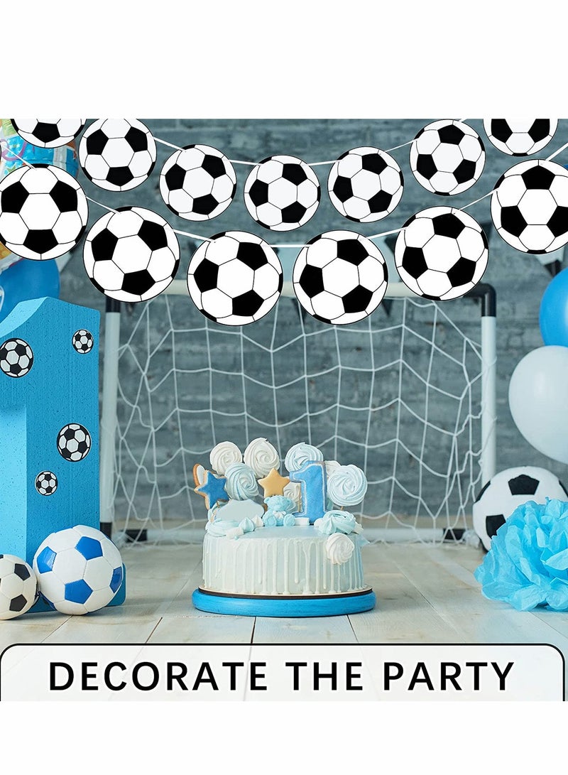 Excefore Soccer Birthday Party Decorations, 32 Pcs Soccer Birthday Party Supplies, Football Pattern Decoration Cards Soccer Party Supplies for Kids Boys Soccer Fans Birthday Party  - Image 4