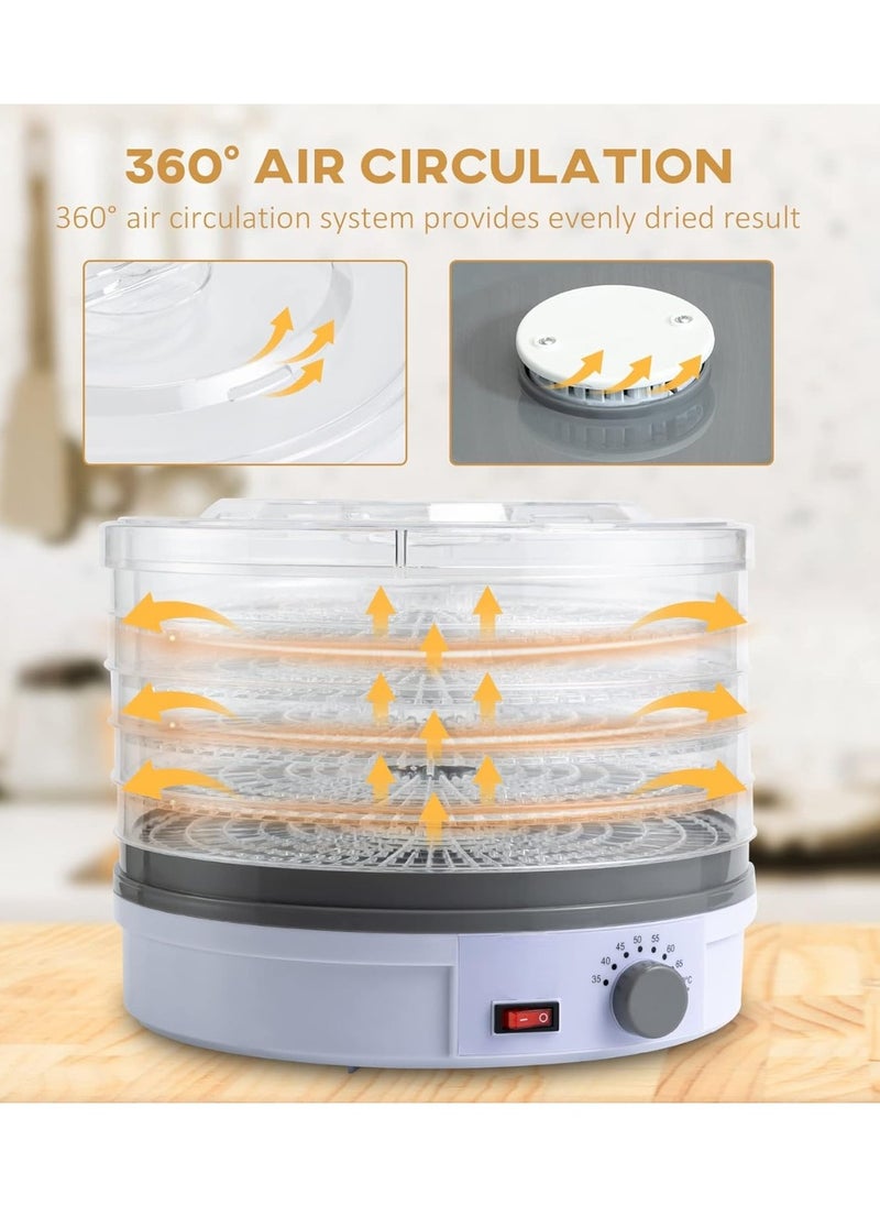Generic - Electric Food Dehydrator Machine 5 Tray Tier Fruit Dryer Beef Jerky Herbs Dryer with Adjustable Thermostat - Image 1