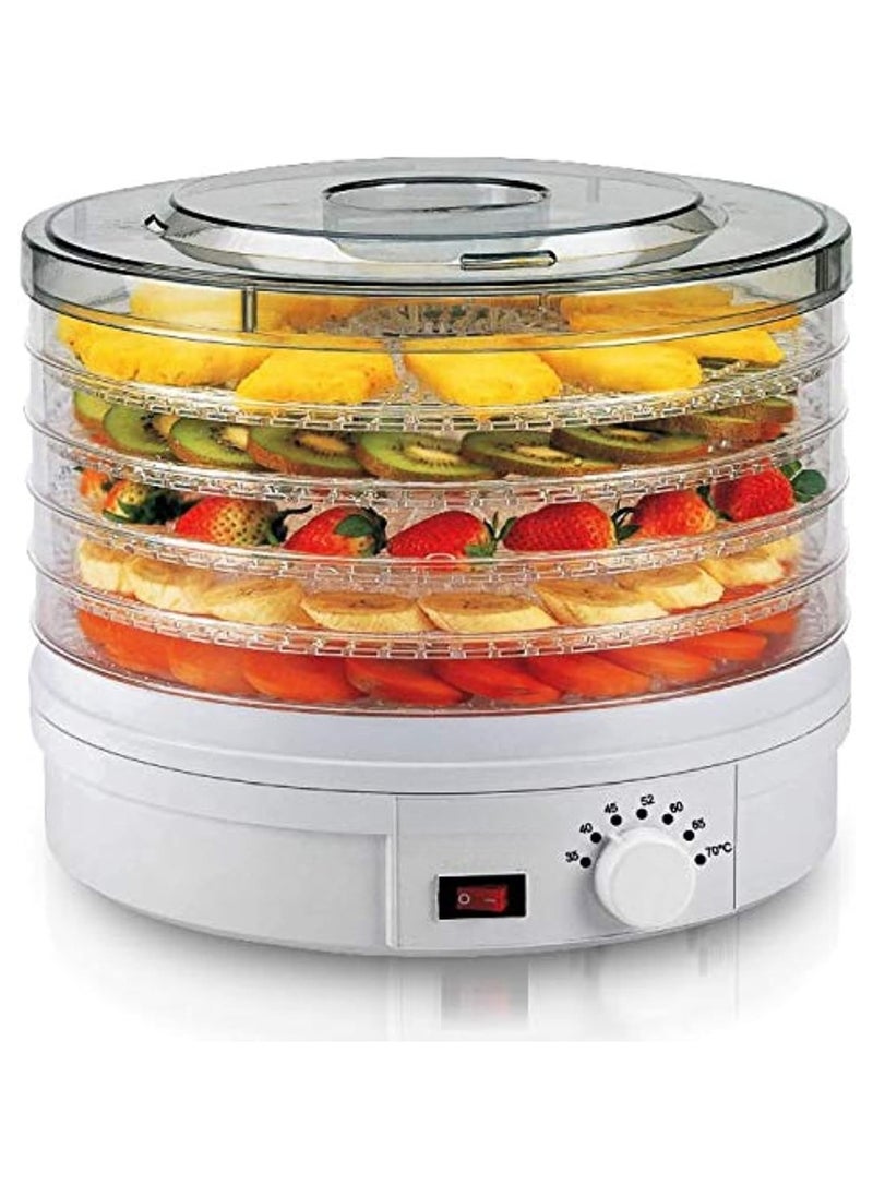 Generic - Electric Food Dehydrator Machine 5 Tray Tier Fruit Dryer Beef Jerky Herbs Dryer with Adjustable Thermostat - Image 1
