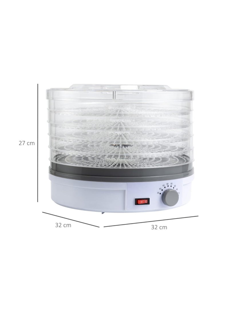 Generic - Electric Food Dehydrator Machine 5 Tray Tier Fruit Dryer Beef Jerky Herbs Dryer with Adjustable Thermostat - Image 1