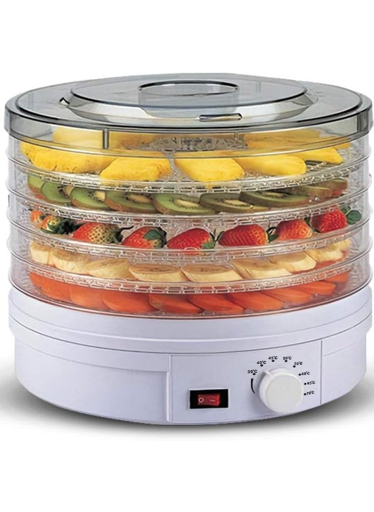 Generic - Electric Food Dehydrator Machine 5 Tray Tier Fruit Dryer Beef Jerky Herbs Dryer with Adjustable Thermostat - Image 1