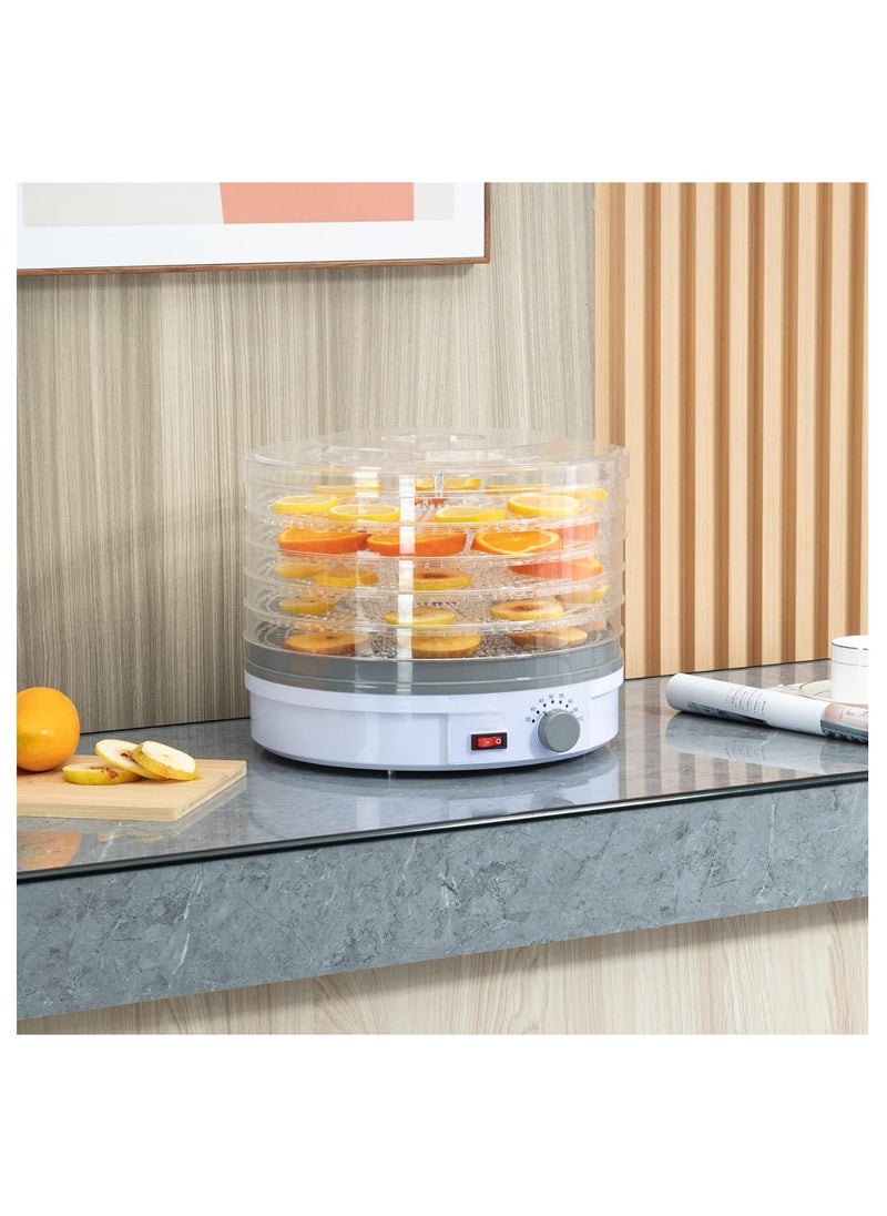 Generic - Electric Food Dehydrator Machine 5 Tray Tier Fruit Dryer Beef Jerky Herbs Dryer with Adjustable Thermostat - Image 1