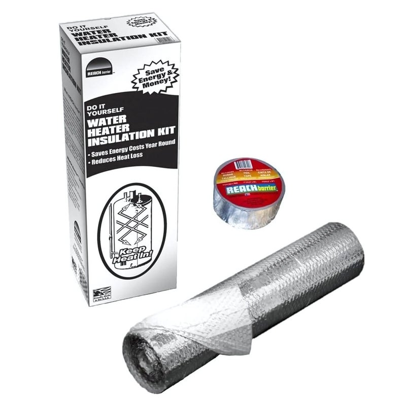 Reach Barrier 3016 Single Reflective Air Water Heater Insulation Kit, Easy Assembly, Bubble Barrier Technology, Holds in up to 95% of Heat - Image 2