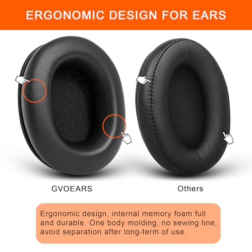 G GVOEARS Earpads Replacement for Audio Technica M50X GVOEARS Ear Cushions for HyperX CloudAlpha for ATH M50X M40X Turtle Beach Stealth More Headphones with Thick FoamSoft Leather - Image 3