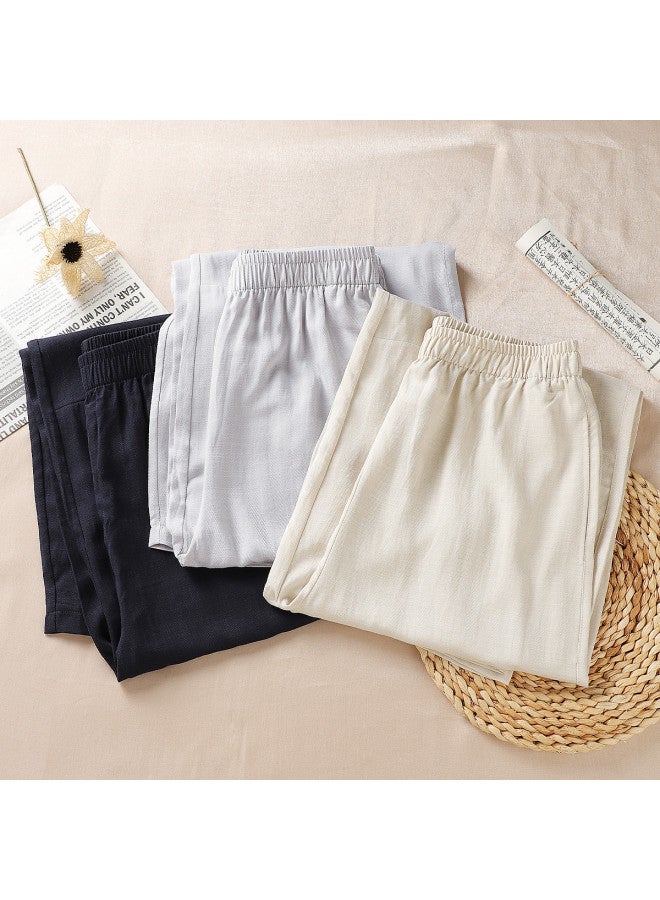 Moonbadi Thin High-Waisted Wide-Leg Trousers, Women'S Casual Long Pants, Comfortable, Breathable, Loose-Fitting, Slimming - Image 5