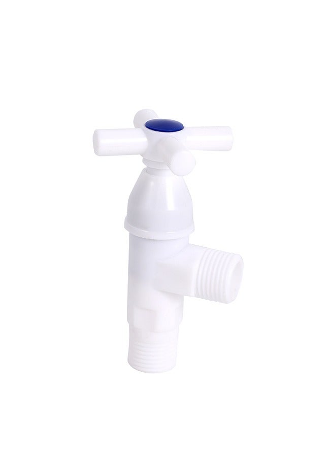 LAWAZIM Plastic Angle Valve - 90-degree Shut-off Valve, Corrosion-Resistant Water Flow Control, Leak-Proof Design for Easy Installation, Heavy-Duty Plumbing Valve for Kitchen, Bathroom & Appliance Use - Image 1