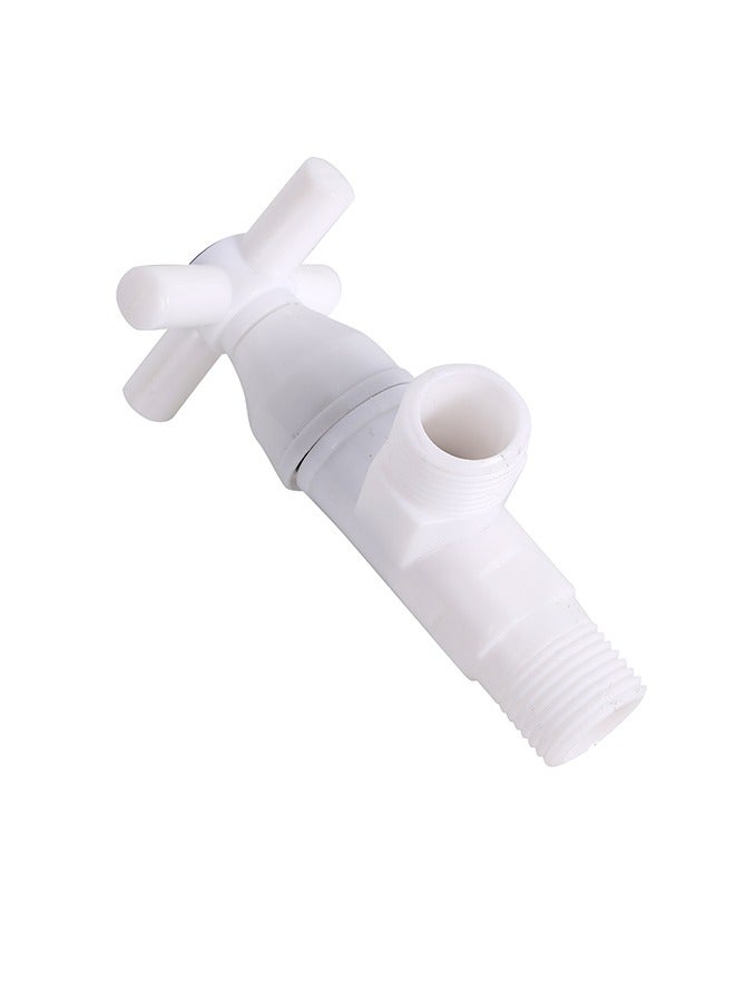 LAWAZIM Plastic Angle Valve - 90-degree Shut-off Valve, Corrosion-Resistant Water Flow Control, Leak-Proof Design for Easy Installation, Heavy-Duty Plumbing Valve for Kitchen, Bathroom & Appliance Use - Image 4