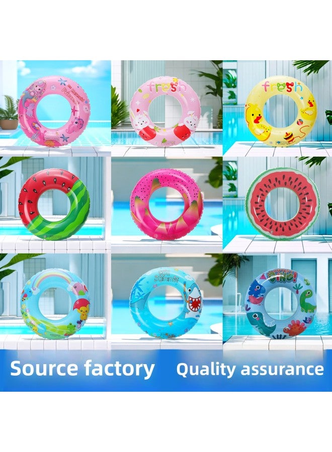 general Cartoon Printed Children's Swimming Ring Thickened Outdoor Water Inflatable Toy Baby Underarm Ring Floating Ring-Outer Diameter After Inflation:70-Inner Diameter After Inflation:Spaceman Pants Pocke - Image 3