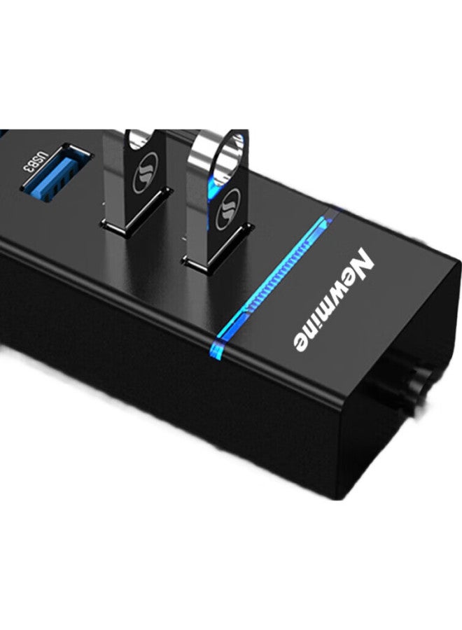 Newmine Usb Hub 3.0, 4-Port Expansion, For Laptops, Desktops, And Smartphones, Multi-Port Extension Cable, Converter, Approximately 1 Meter - Image 2