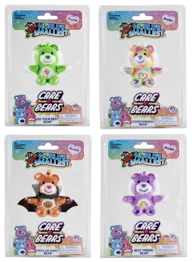 World's Smallest Care Bears Series 5 Bundle - Best Friend, Trick or Sweet, Do Your Best, Togetherness - Image 1