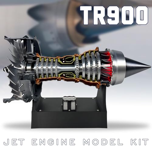 HI-REEKE HIREEKE Jet Engine Model Kit TR900 Turbofan Aircraft Engine Model 3D Printing Toy for TeenRotatable - Image 5