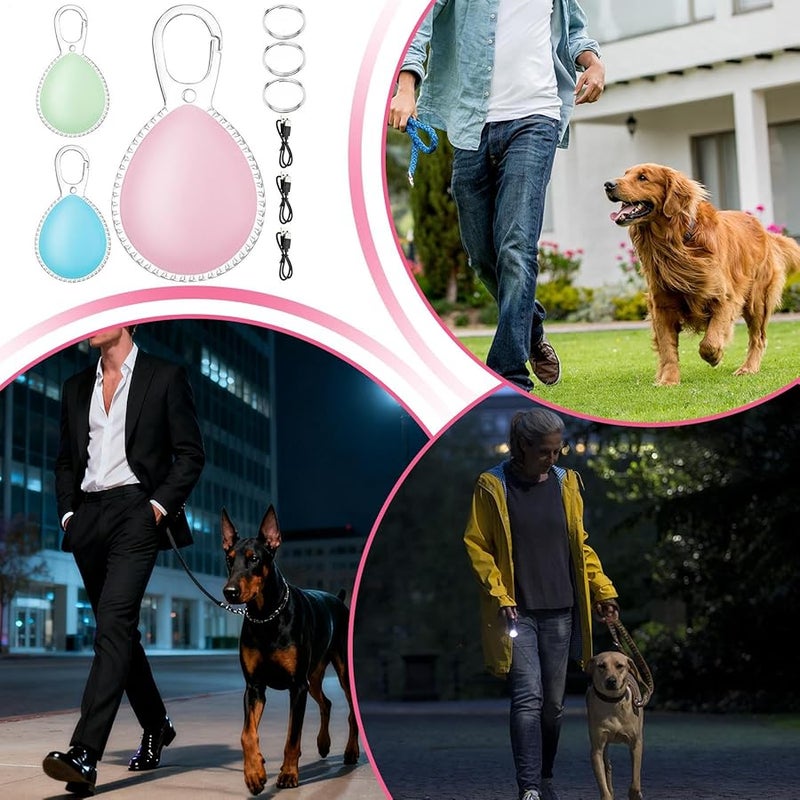 Rechargeable Waterproof Dog Collar Light LED Pet Night Safety Light for Walking Running Camping - Image 4