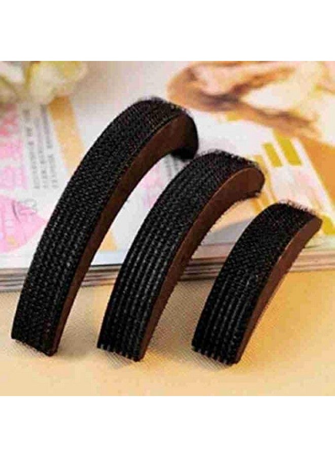 CHANDERKASH Pack of 4, 3pcs Puff Bump Extension with 1 Metal Zig Zag Hair Band - Image 4