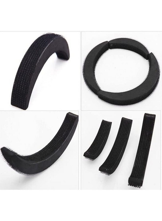 CHANDERKASH Pack of 4, 3pcs Puff Bump Extension with 1 Metal Zig Zag Hair Band - Image 2