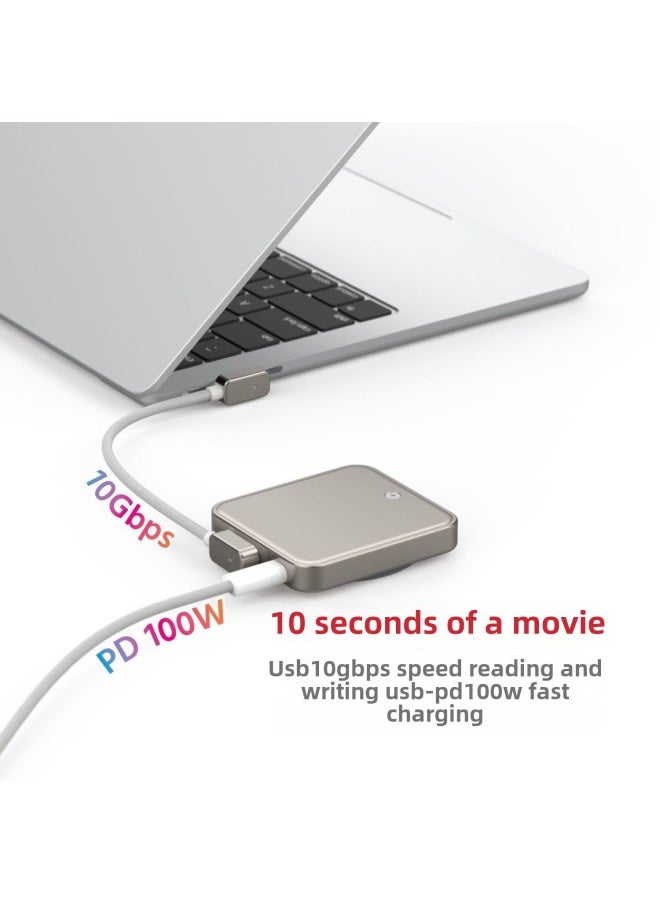 Generic MagSafe Magnetic Solid-state Hard Disk Box M.2 2230 For Apple IPhone15pro External Recording ProRes-Color:Black + 256gb Solid State Drive  - Image 3