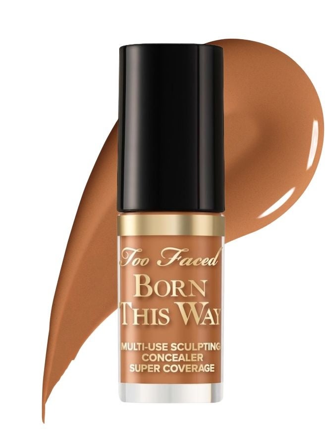 Too FacedCosmetics Too Faced Mini Born This Way Super Coverage Multi-Use Concealer – Butterscotch (Rich Tan with Golden Undertones), 2 ml - Image 1