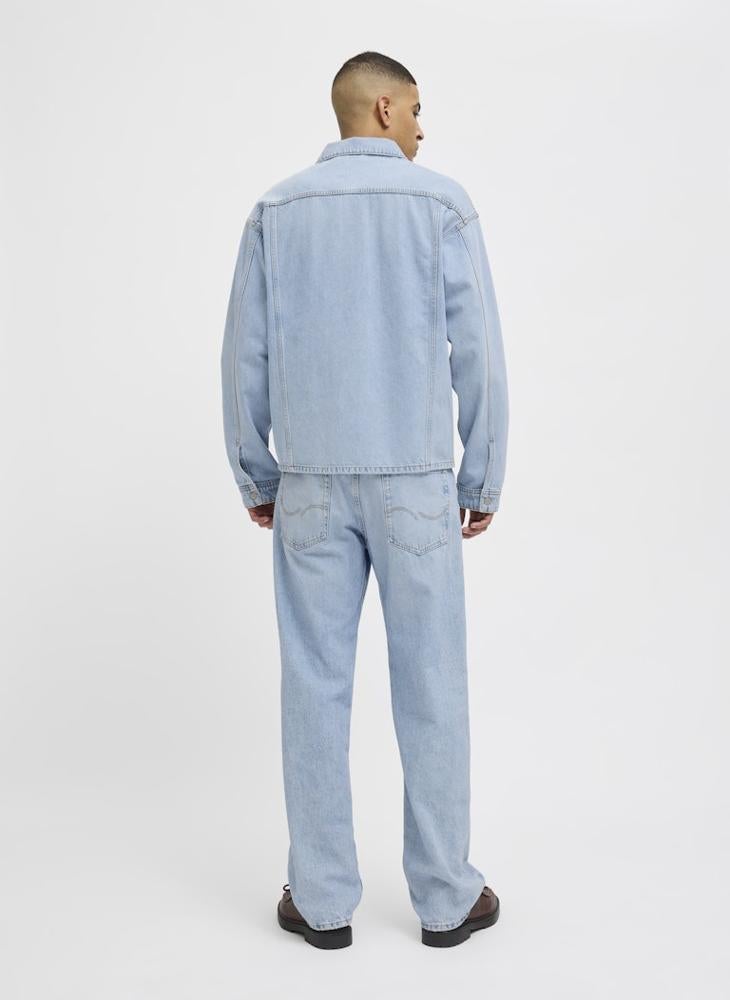 JACK & JONES - Pocket Detail Regular Fit Denim Shirt - Image 1