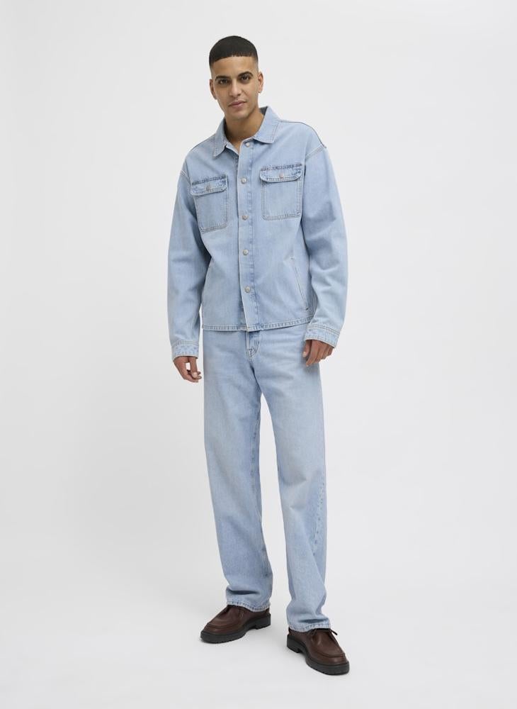 JACK & JONES - Pocket Detail Regular Fit Denim Shirt - Image 1