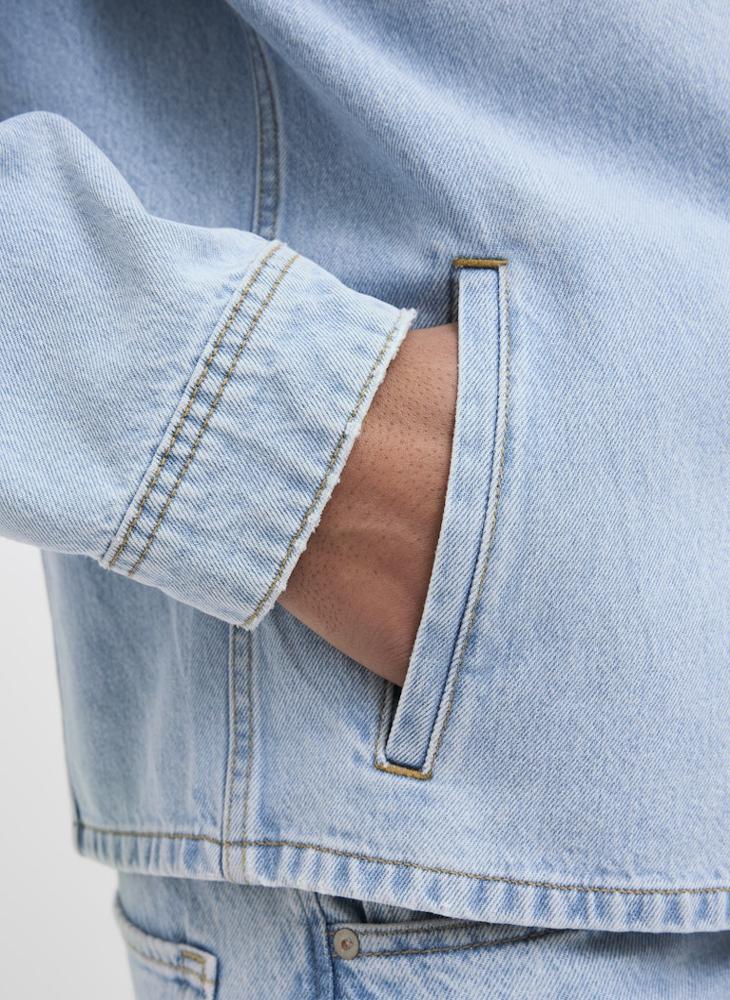 JACK & JONES - Pocket Detail Regular Fit Denim Shirt - Image 1