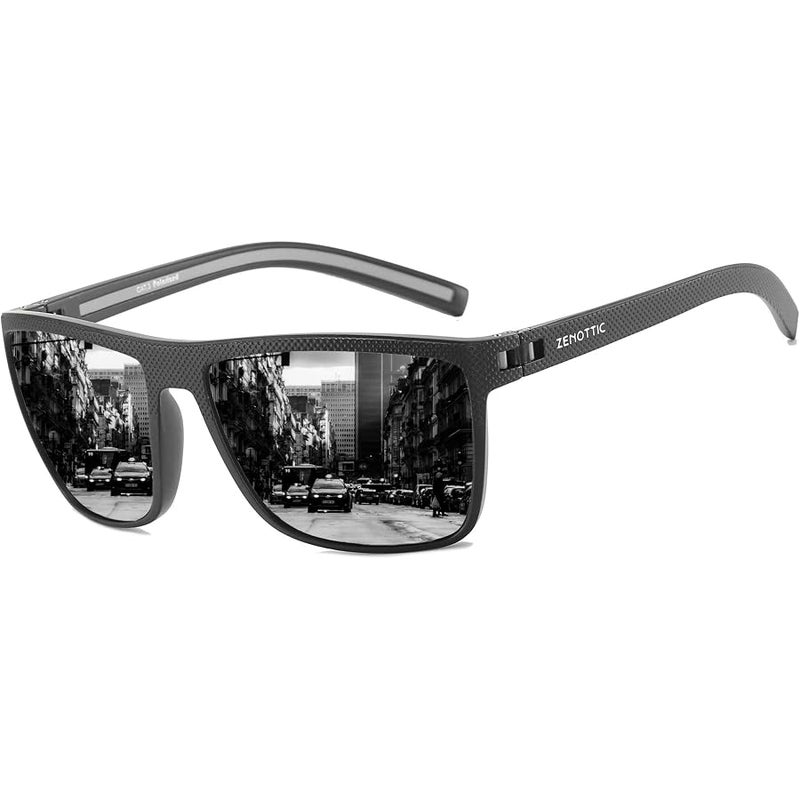 ZENOTTIC Polarized Sunglasses for Men Lightweight TR90 Frame UV400 Protection Square Sun Glasses - Image 1