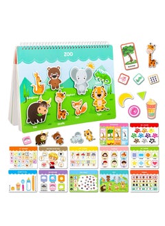 Y&D Busy Book for Kids, Kids Early Educational Learning Book, 12 Page Toddler Preschool Activity Binder and Toys, Montessori Sensory Books Boys Girls  - Image 1
